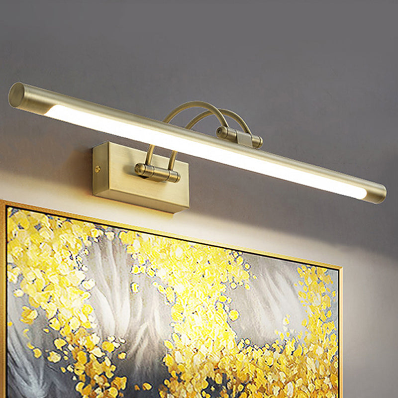 Simplicidad Luces de espejo de tocador cilíndrico Luz de pared de aluminio Accesorios para el baño