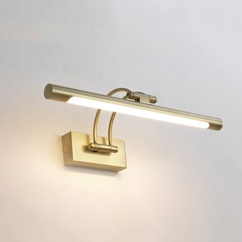 Simplicidad Luces de espejo de tocador cilíndrico Luz de pared de aluminio Accesorios para el baño