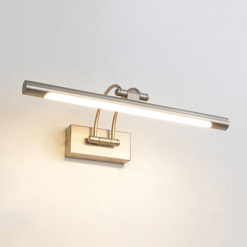 Simplicidad Luces de espejo de tocador cilíndrico Luz de pared de aluminio Accesorios para el baño