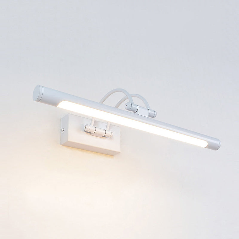 Simplicidad Luces de espejo de tocador cilíndrico Luz de pared de aluminio Accesorios para el baño