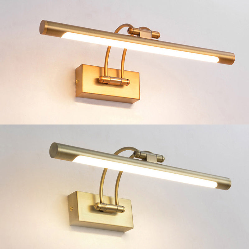 Simplicidad Luces de espejo de tocador cilíndrico Luz de pared de aluminio Accesorios para el baño