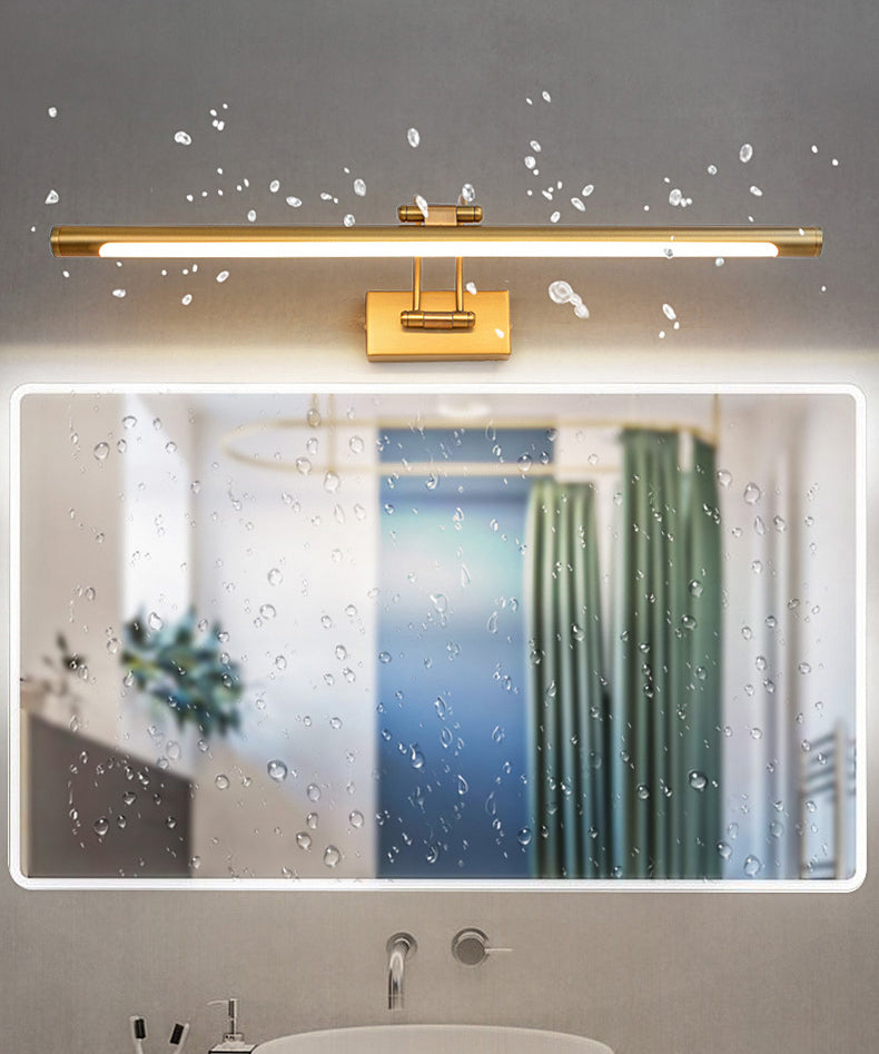 Simplicidad Luces de espejo de tocador cilíndrico Luz de pared de aluminio Accesorios para el baño