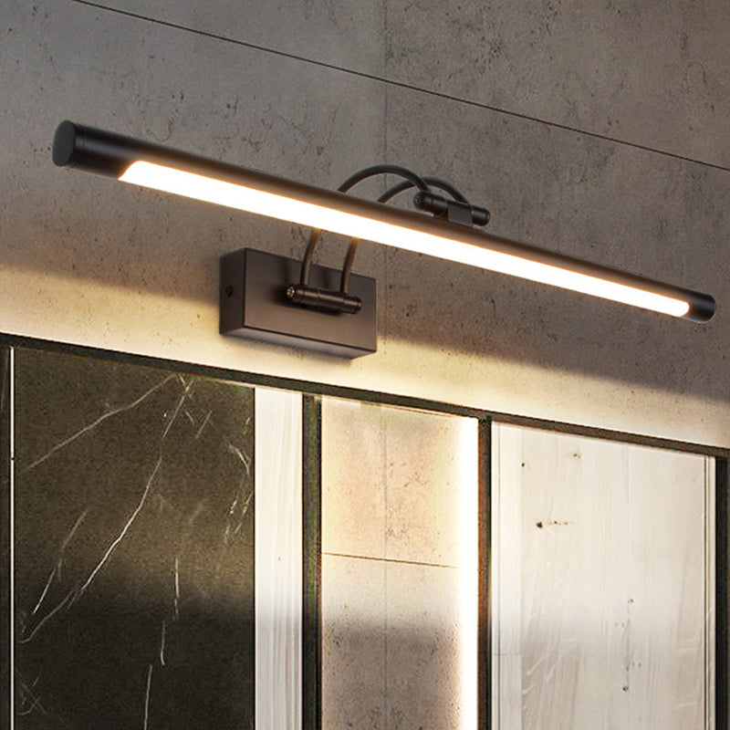 Simplicidad Luces de espejo de tocador cilíndrico Luz de pared de aluminio Accesorios para el baño