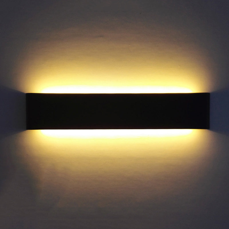 Luces de tocador de tocador montado en la pared rectangular de estilo minimalista moderno