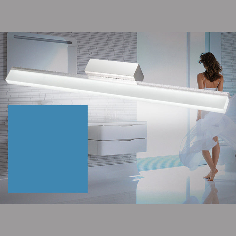 Modern Minimalist Style Rectangle Wall Mounted Vanity Lights Acrylic Vanity Fixtures