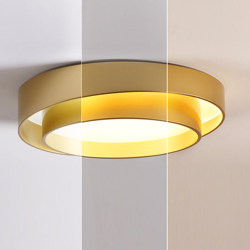 Round Flush Mount Ceiling Light Acrylic Modern Simplicity Flush Mount Ceiling Light for Living Room