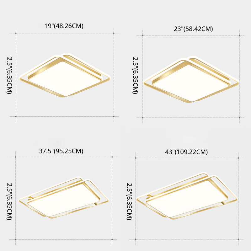 Woonkamer Smeedijzeren LED Flush Light Nieuwe Moderne 1-Light Plafond Light Fixture