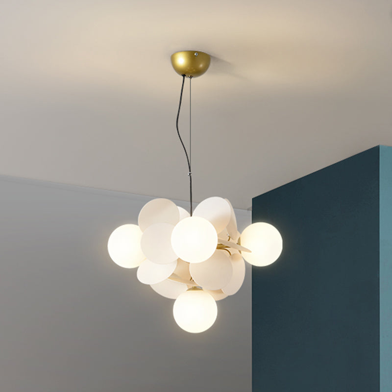Bubbles Bedroom Ceiling Pendant Light Metal Nordic Style Chandelier Light Fixture