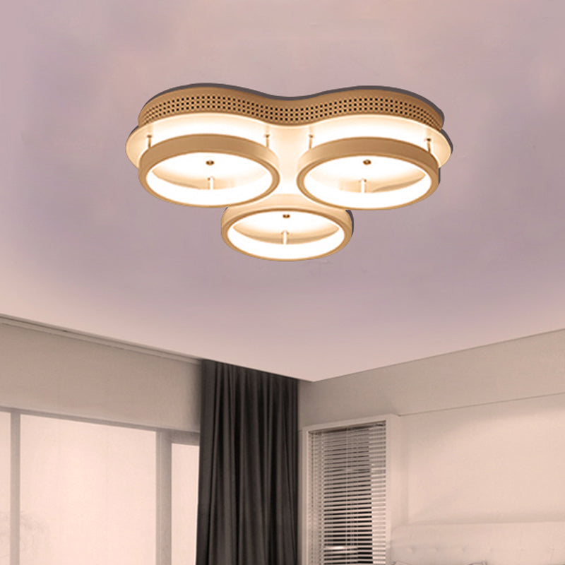 Driehoekige Flush Verlichting Modernity Acryl LED Wit Plafond Mount Licht in Warm/Wit Licht