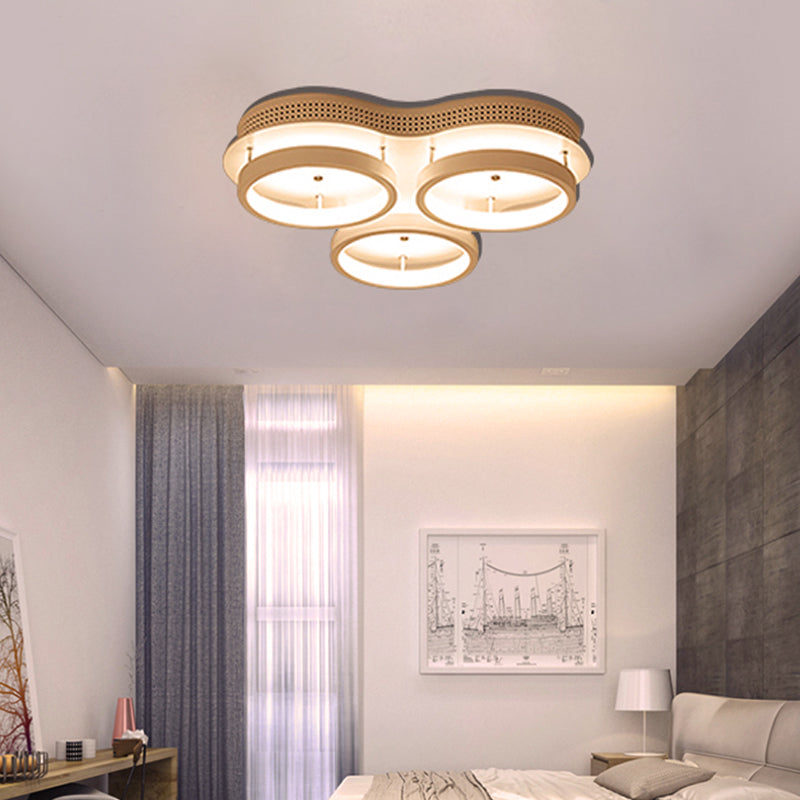 Driehoekige Flush Verlichting Modernity Acryl LED Wit Plafond Mount Licht in Warm/Wit Licht