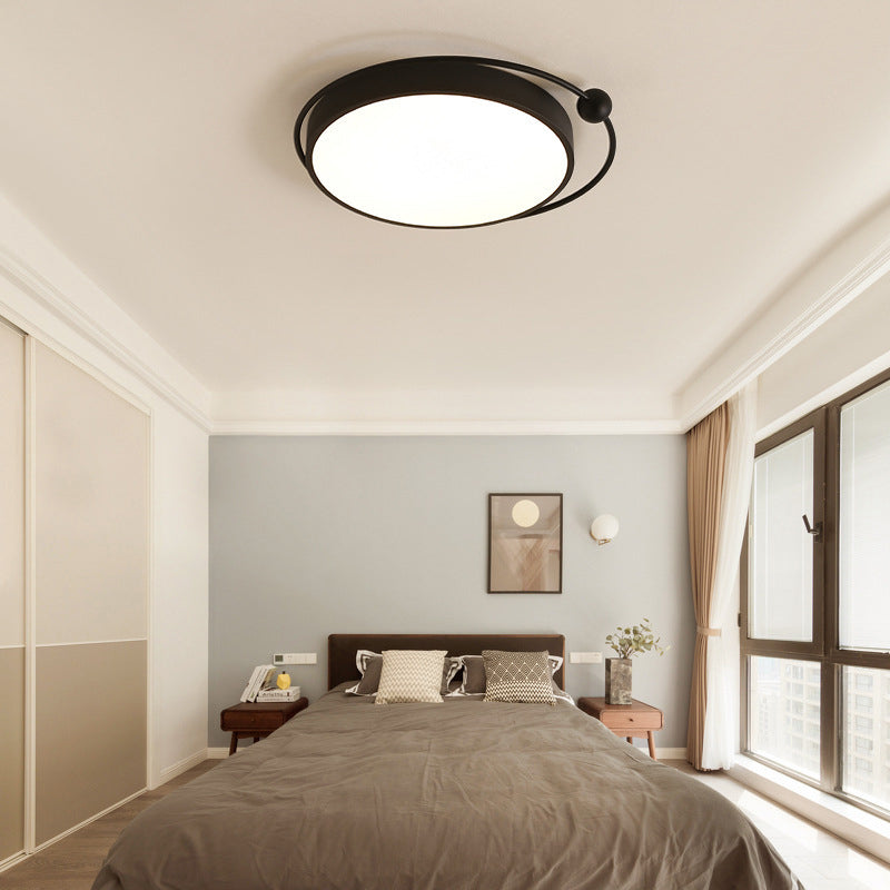 18 "/21.5" Dia Black Round Flush Monte Acrilico LED Semplice Soffitto Illuminazione a Warm / White Light