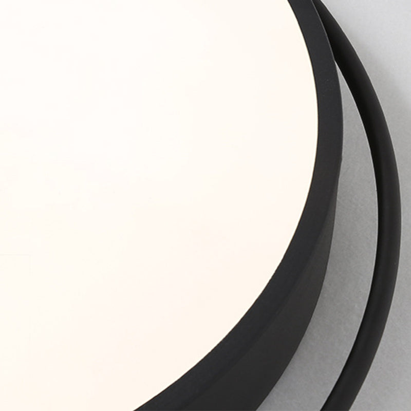 18 "/21.5" Dia Black Round Flush Monte Acrilico LED Semplice Soffitto Illuminazione a Warm / White Light