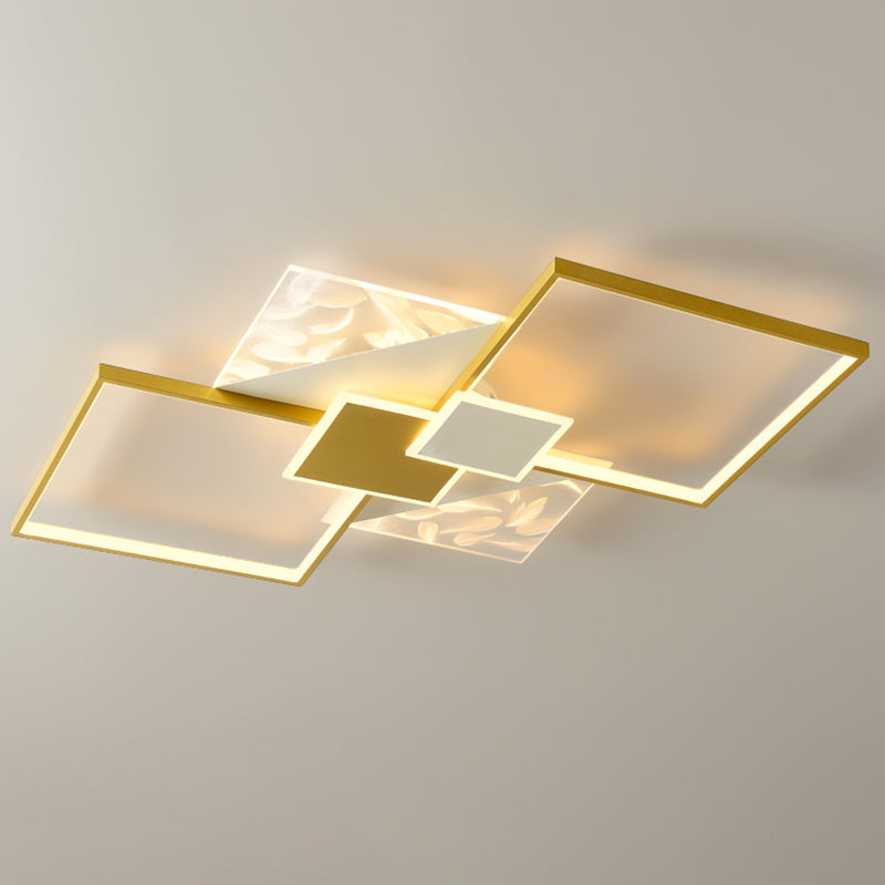 Metalen symmetrische inbouwlamp Eenvoud LED-veerplafondinbouwlamp voor woonkamer