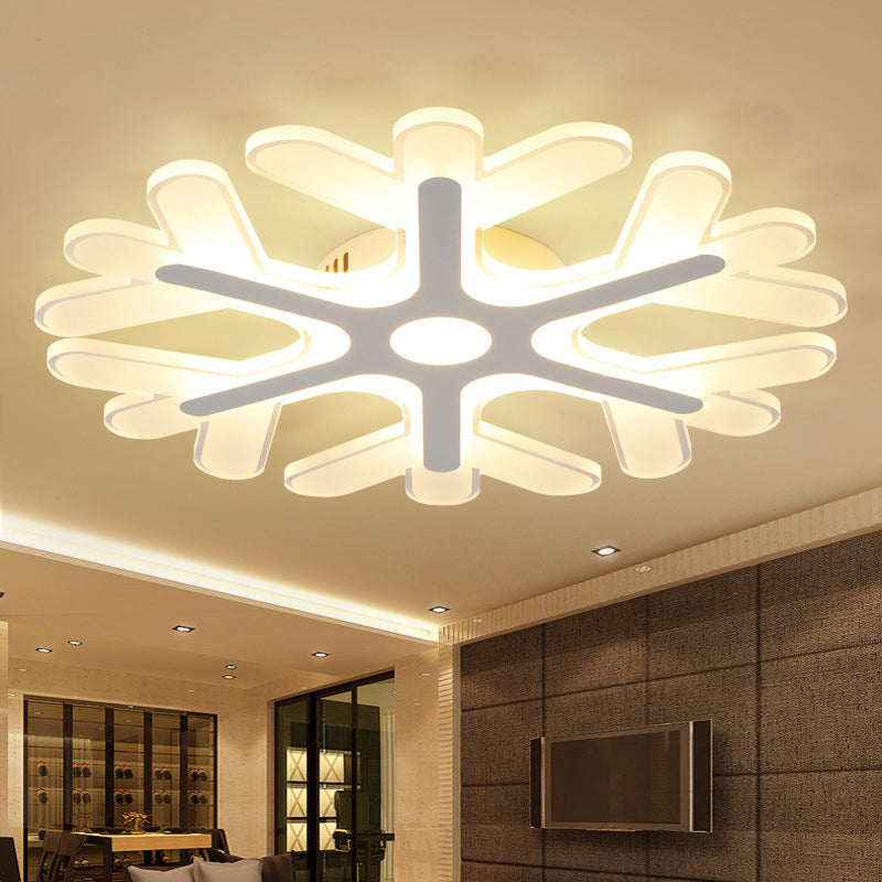 Weiß Koralle Flush Deckenleuchte Licht 16 "/19.5" dia modernism Slim Acryl LED Flush Lampe in Warm/White/3 Farbe Licht