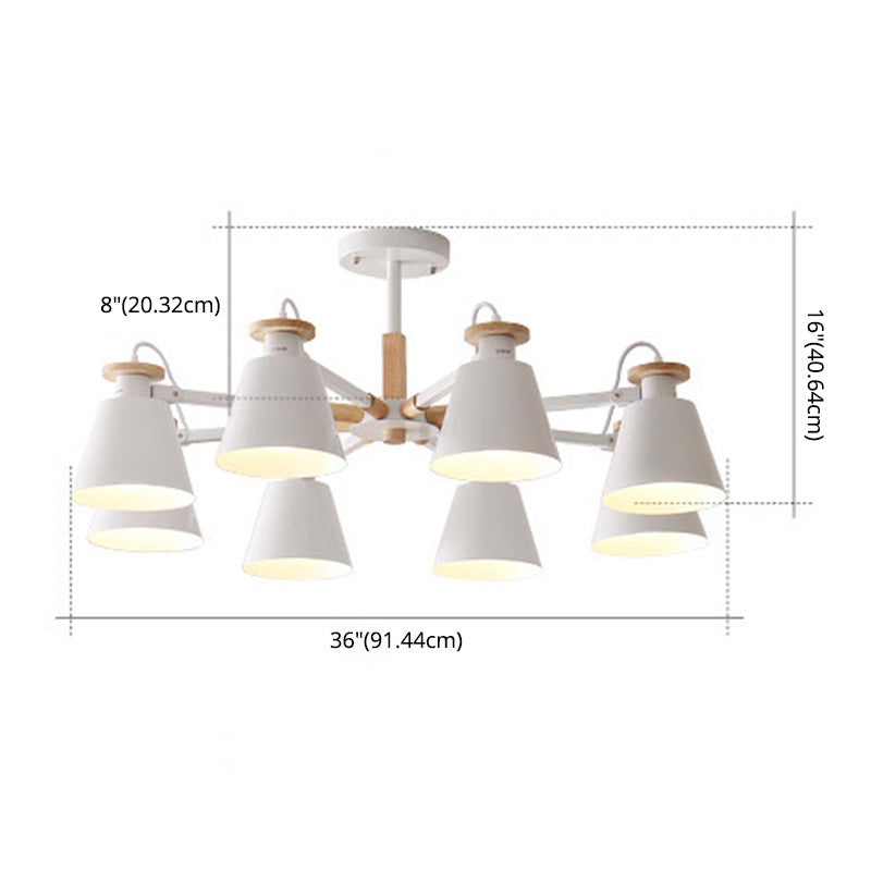 Modern Sputnik Design Flush Monte Luz de techo Luz de techo de metal Techo de montaje de metal para dormitorio y comedor