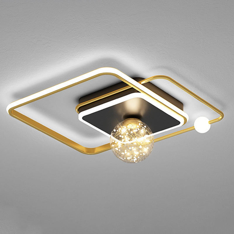 Modern Concise Style LED Ceiling Light Fixture Study Room Light Bedroom Light