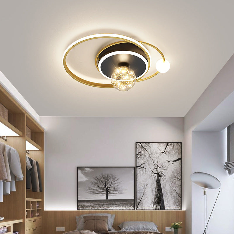 Modern Concise Style LED Ceiling Light Fixture Study Room Light Bedroom Light