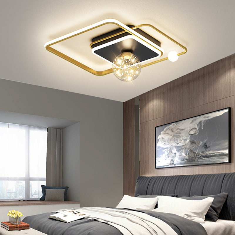 Modern Concise Style LED Ceiling Light Fixture Study Room Light Bedroom Light