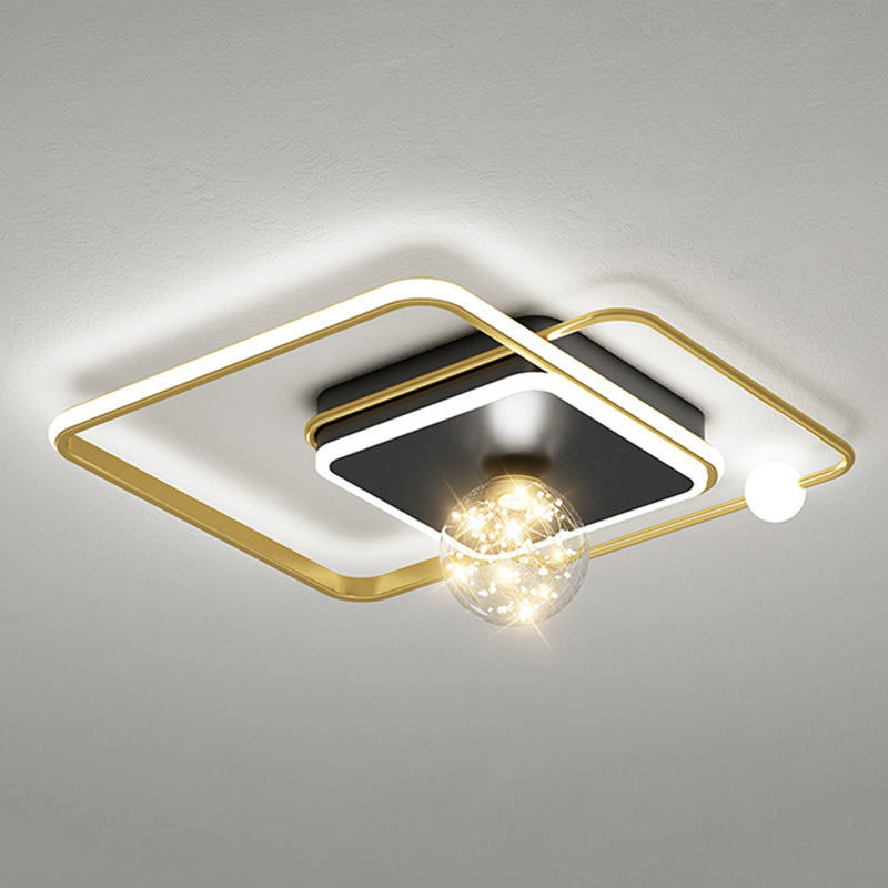 Modern Concise Style LED Ceiling Light Fixture Study Room Light Bedroom Light