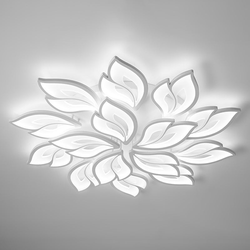 Modern Blossom Flush Ceiling Light Fixtures Metal Semi Flush Ceiling Light Fixtures for Bedroom