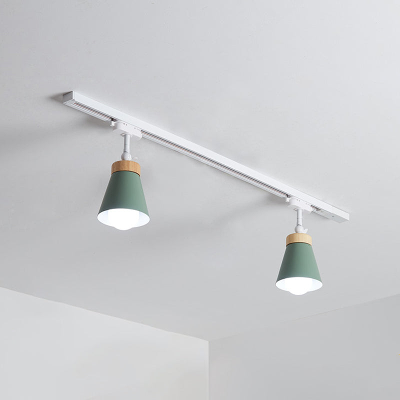 Lampada a soffitto lineare Nuovo supporto in ferro battuto in stile moderno con 2 luci