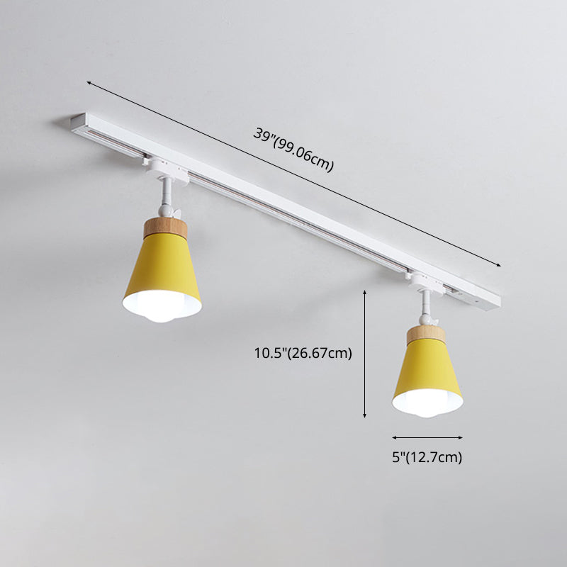 Lampada a soffitto lineare Nuovo supporto in ferro battuto in stile moderno con 2 luci