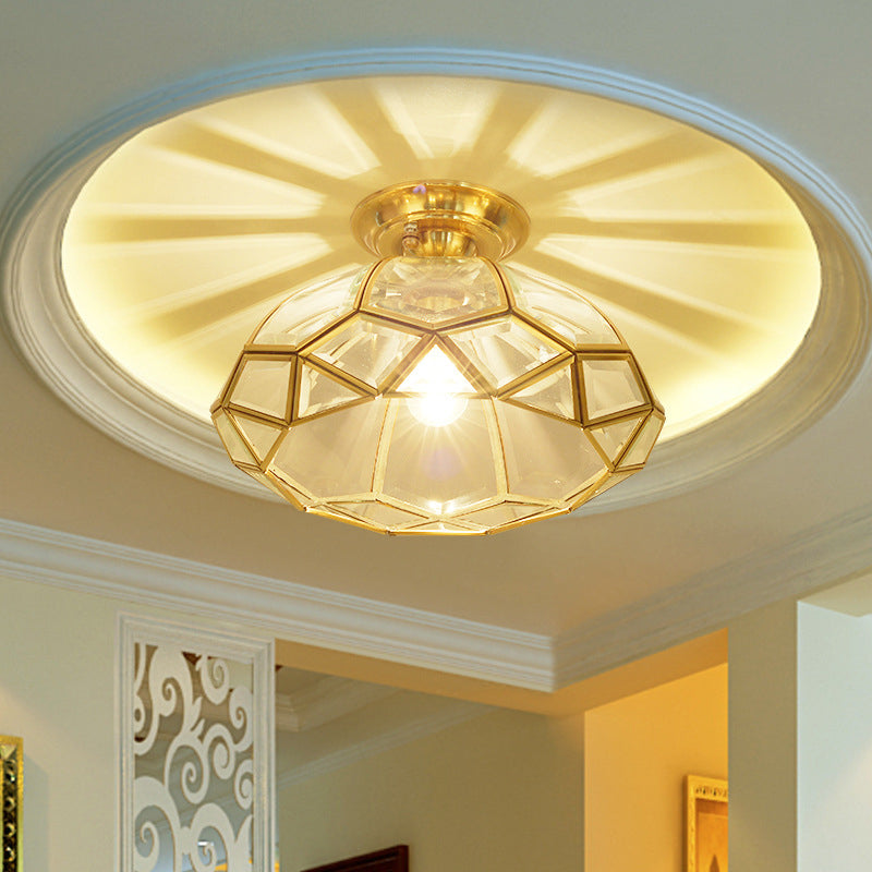 1 Light Semi Flush Plafond Tradition