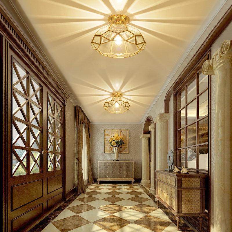 1 Light Semi Flush Plafond Tradition