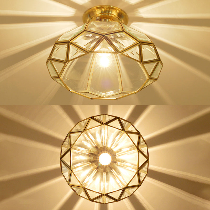 1 Light Semi Flush Plafond Tradition