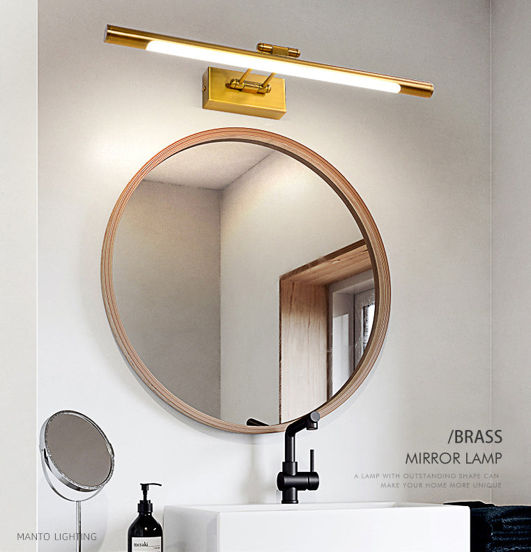 Modern Minimalist Style Streamlined Vanity Wall Light Fixtures Metal Vanity Lights