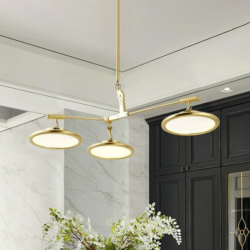 Gold Branch Chandelier Light Fixture Modern 3/5 Heads Pendant Light Kit in Warm/White Light