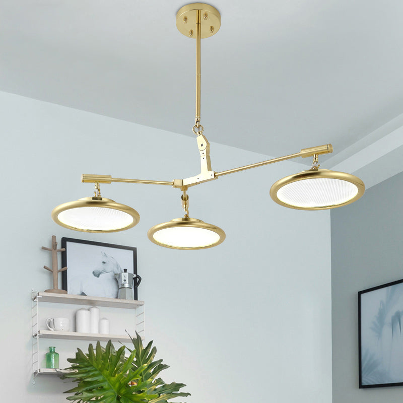 Lampada lampadina del ramo d'oro moderno kit di luce a sospensione da 3/5 teste in luce calda/bianca