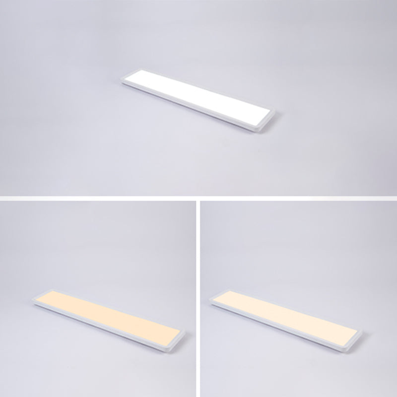 Modern Rectangle Flush Ceiling Light Fixtures Metal Flush Mount Ceiling Light Fixture for Office