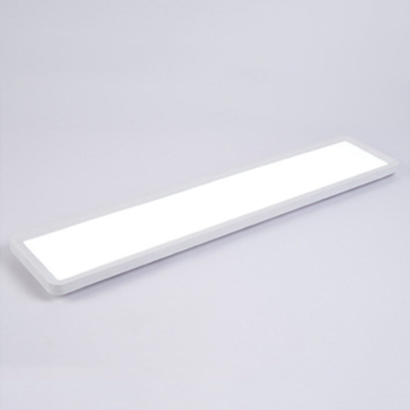 Modern Rectangle Flush Ceiling Light Fixtures Metal Flush Mount Ceiling Light Fixture for Office