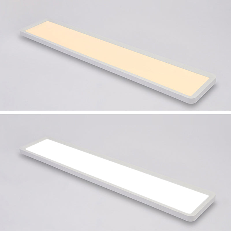 Modern Rectangle Flush Ceiling Light Fixtures Metal Flush Mount Ceiling Light Fixture for Office