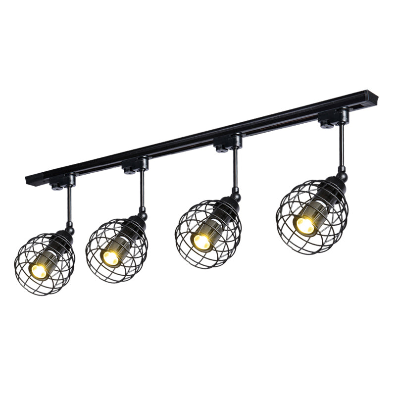 Wrought Iron Linear Flush Mount New Modern Ceiling Mounted Fixture for Living Room