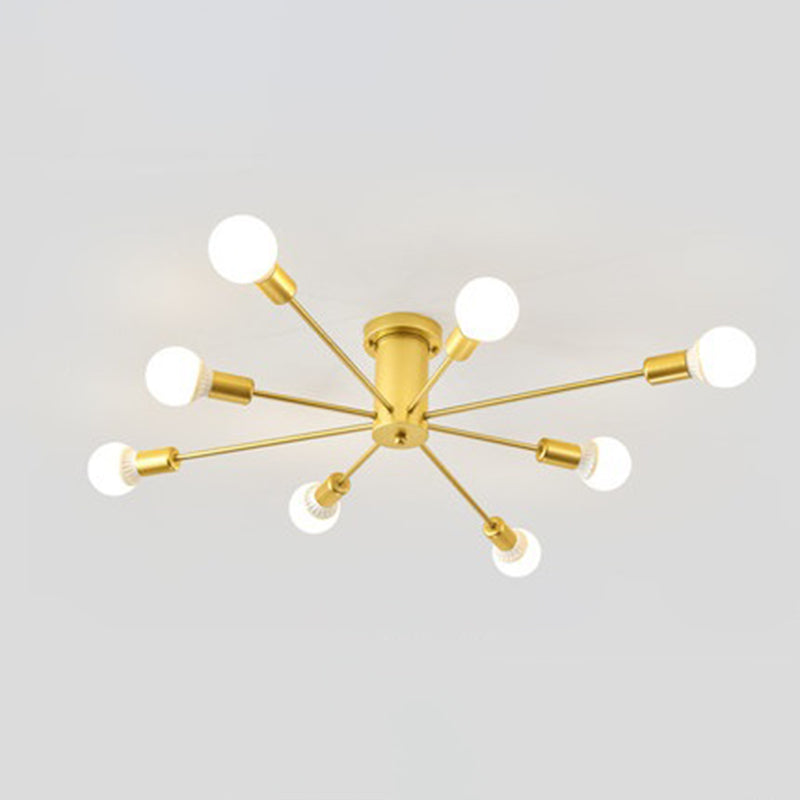 Metalen retro spoelbevestiging plafondlampen starburst spoeling mount licht voor eetkamer