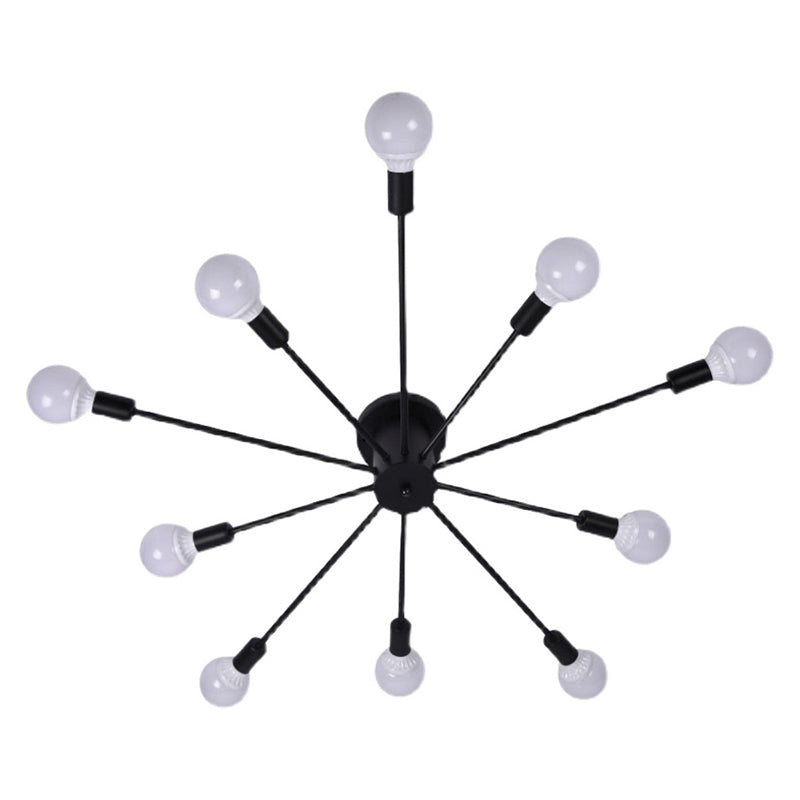 Metall Retro Flush Mount Deckenleuchten Starburst Flush Mount Light für Esszimmer