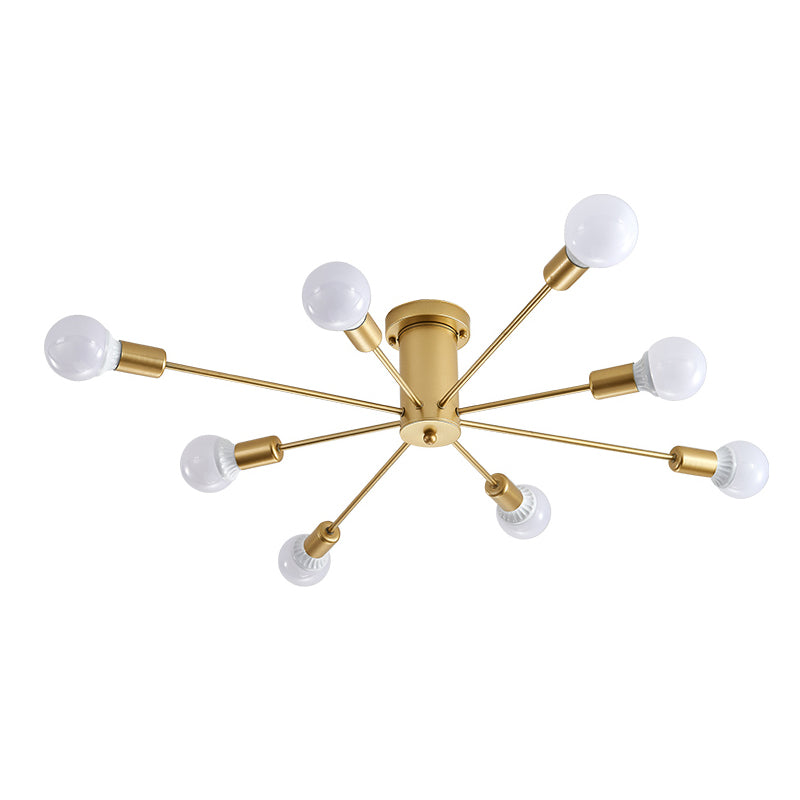 Metalen retro spoelbevestiging plafondlampen starburst spoeling mount licht voor eetkamer