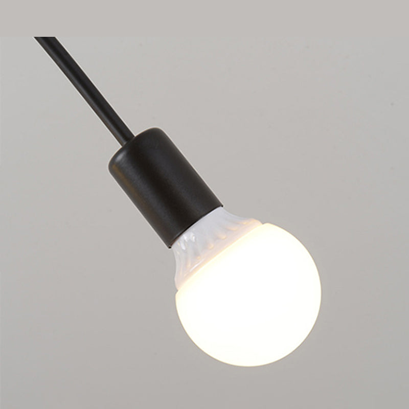 Smeedijzeren antieke spoelbevestiging plafondlicht starburst semi -flush mount licht