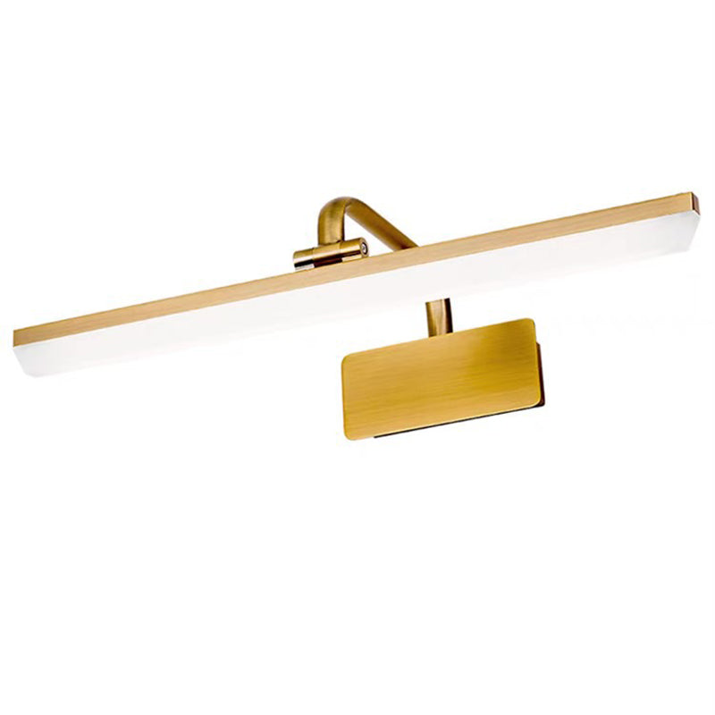 Modern Minimalist Style Linear Vanity Wall Light Fixtures Metal Vanity Lamp for Toilet