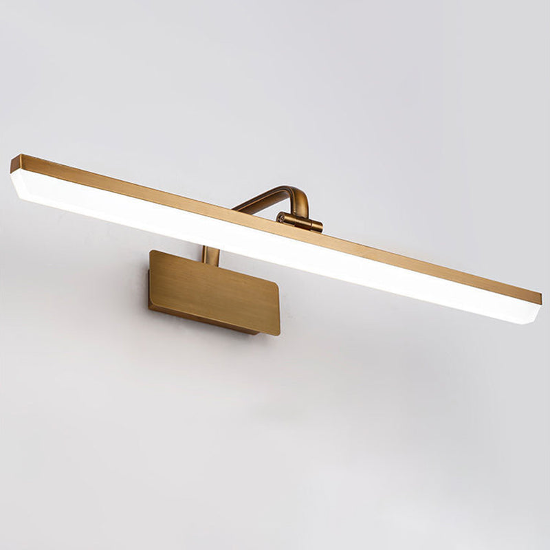 Modern Minimalist Style Linear Vanity Wall Light Fixtures Metal Vanity Lamp for Toilet