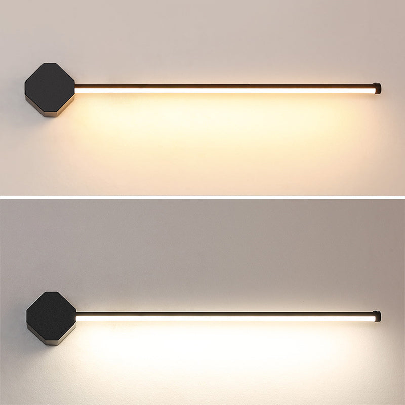 Moderna Minimalista Estilo lineal Luces de tocador lineal Metal 1 Barra de luz Luz