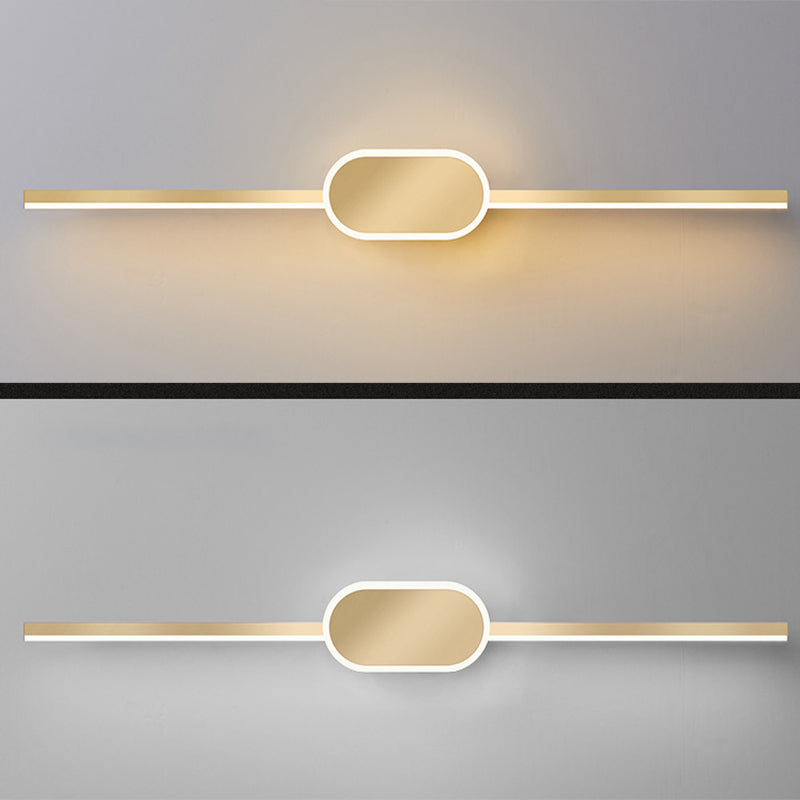 Modern Minimalist Style Linear Vanity Sconce Lights Metal Bar Light for Toilet