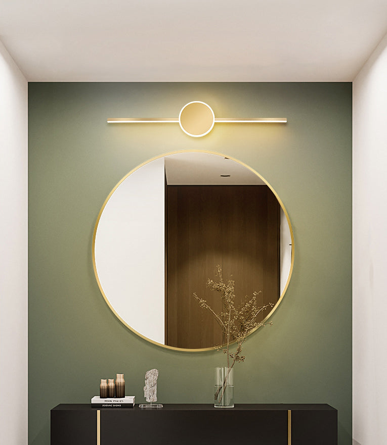 Modern Minimalist Style Linear Vanity Sconce Lights Metal Bar Light for Toilet