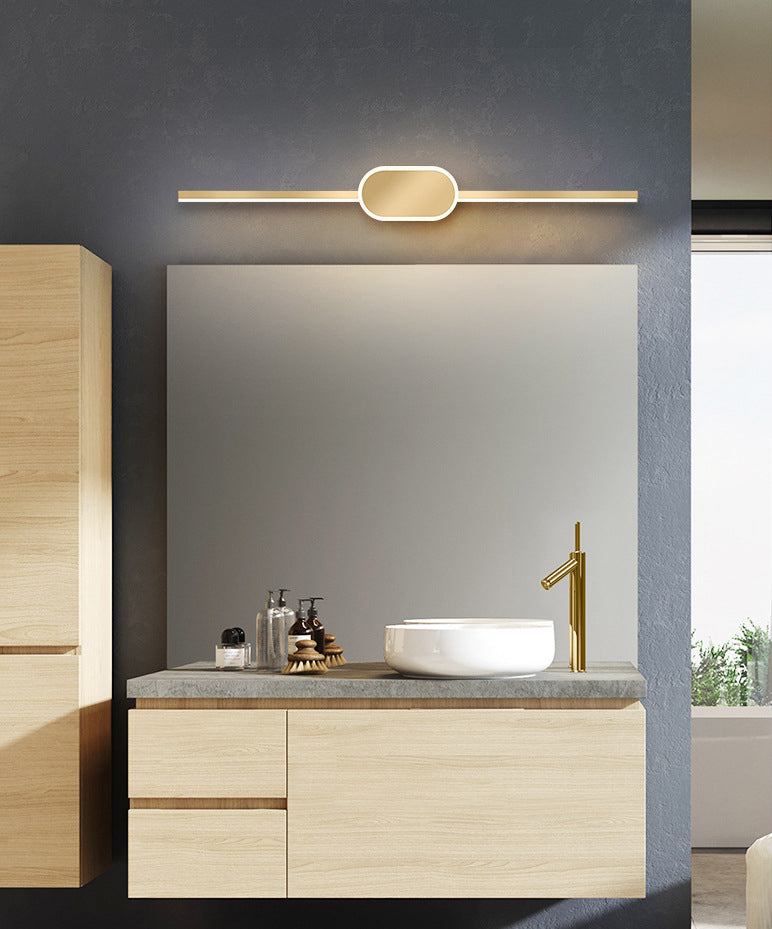 Modern Minimalist Style Linear Vanity Sconce Lights Metal Bar Light for Toilet