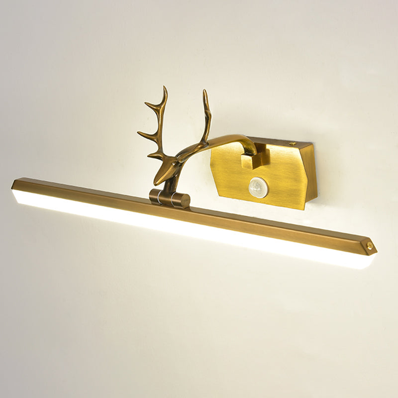 Modern Minimalist Style Linear Vanity Lighting Fixtures Metal Vanity Sconce for Toilet