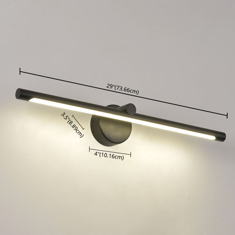 Modern Minimalist Style Linear Vanity Lighting Fixtures Metal Vanity Sconce for Toilet