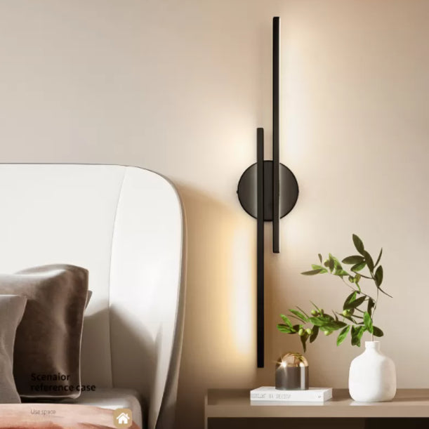 Modern Minimalist Minimalist Light Light Fishes Stipce Metal 2 Luci da parete Accensione