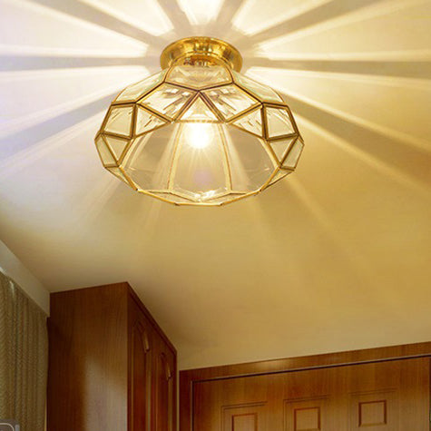 1 Light Semi Flush Plafond Tradition